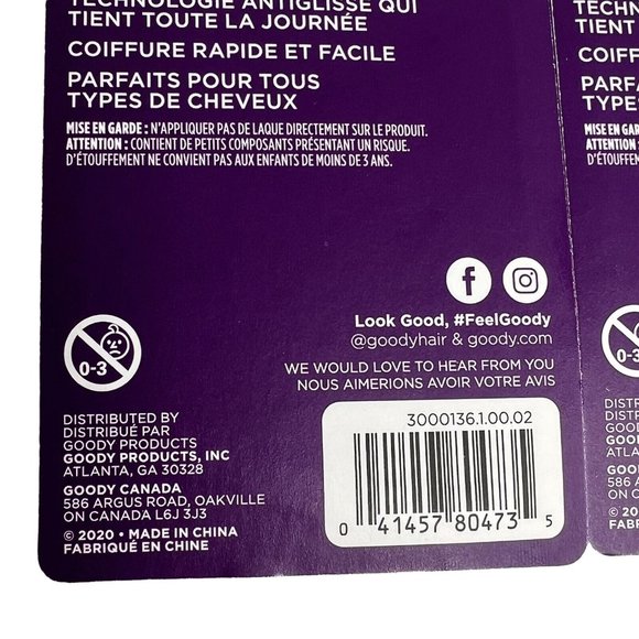 Goody Mini Claw Clips Slide Proof Lock In Style 15 Clip Pack 3 Packs 45 Total - Picture 8 of 12